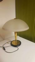 Tischlampe Leuchte Lampe mit Glasschirm mit gold Retro Antik Bayern - Sugenheim Vorschau