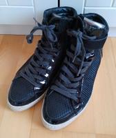 Paul Green Damen Sneaker schwarz Echtleder 38 sportlich schick Bayern - Hirschaid Vorschau