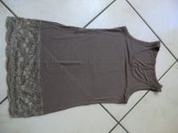 NEU Viskose Longtop Top mit Spitze taupe Gr. S 34 36 Baden-Württemberg - Dettenheim Vorschau