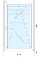 Neues Kunststoff Schüco Fenster 970x1610mm Hessen - Alheim Vorschau