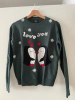 Pullover dunkelgrün Print Pinguine Only S Bayern - Untermeitingen Vorschau