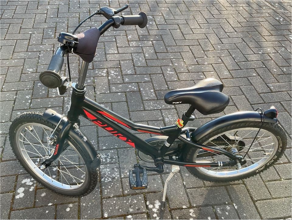 Fahrrad Puky ZLX 18“ schwarz rot Kinder in Daun