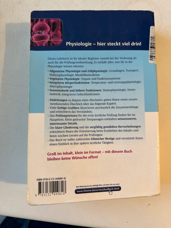 Taschenlehrbuch Physiologie in Wiesbaden