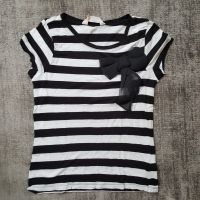 T-Shirt, schwarz-weiß gestreift, von H&M Bayern - Heilsbronn Vorschau