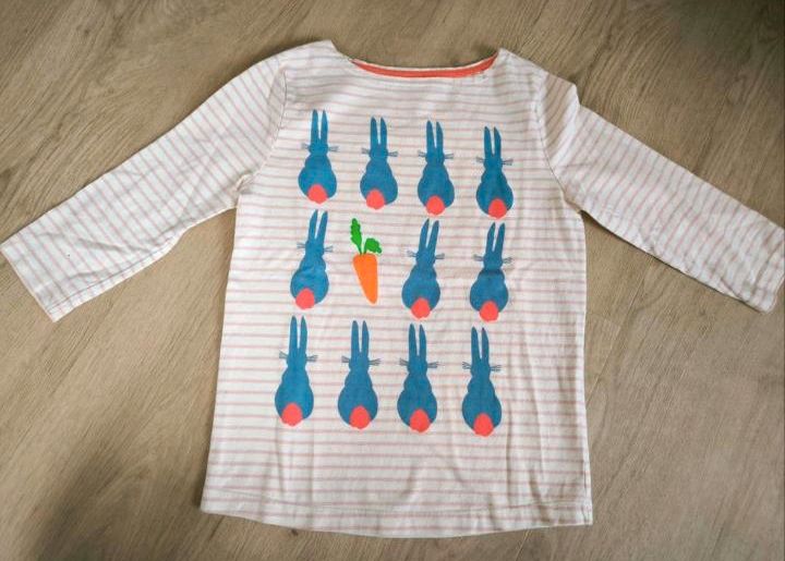 Mini Boden Ostern Shirt Mohrrübe Hase 6-7J 122 neuwertig in Schenefeld