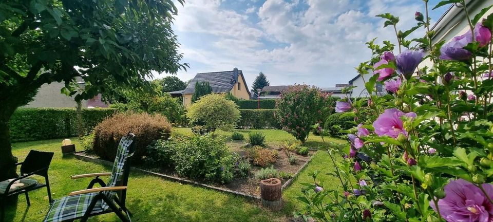 Preisreduziert !!  Einfamilienhaus mit schönem Garten und viel Nebengelass in Gartz (Oder)