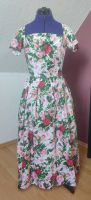Vintage Kleid 1950er Retro Midikleid Blumen Rosen Hochzeit Niedersachsen - Leer (Ostfriesland) Vorschau
