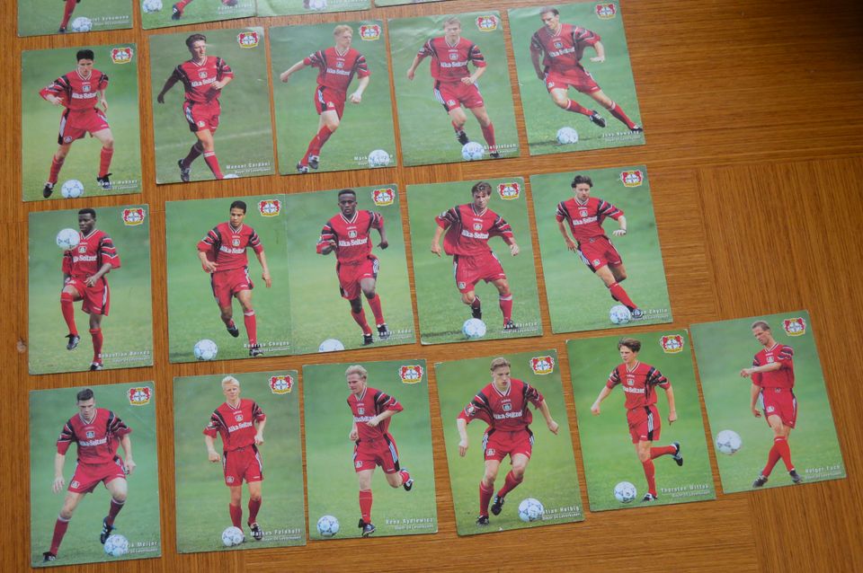 59 Autogrammkarten Bayer 04  aus 1996/97 in Wermelskirchen