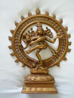 Messingfigur "Shiva" tanzend im Feuerkreis, Niedersachsen - Meine Vorschau