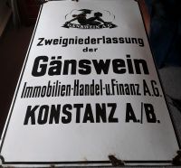 Emailschild,Emailleschild,Oldtimer, Konstanz,Bodensee Sachsen-Anhalt - Raguhn Vorschau