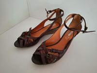 Geox Sandalen 41 braun Leder Keilabsatz Berlin - Wilmersdorf Vorschau