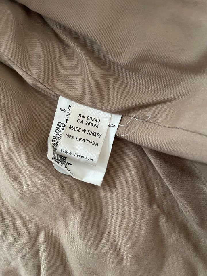 Diesel Lederjacke beige/cognac XL/XXL Blouson in München