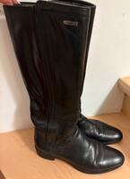 Schwarze GEOX Lederstiefel Gr.41, schmaler Schaft Bayern - Gilching Vorschau