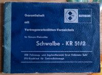 ❌Original Garantieheft für Simson Schwalbe KR 51/2❌ Niedersachsen - Neustadt am Rübenberge Vorschau