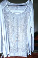 SUPERDamen Spitze Bluse Gr 44 Farbe Hell Grau  von Boutique TREDY Hessen - Bad Hersfeld Vorschau