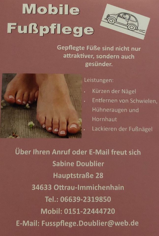 Mobile Fußpflege in Ottrau