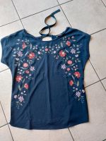 Bluse, Größe  S, blau mit Blumen Bochum - Bochum-Ost Vorschau