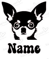 Handgemachter Autoaufkleber Chihuahua Named Customizing NEU Nordrhein-Westfalen - Sankt Augustin Vorschau