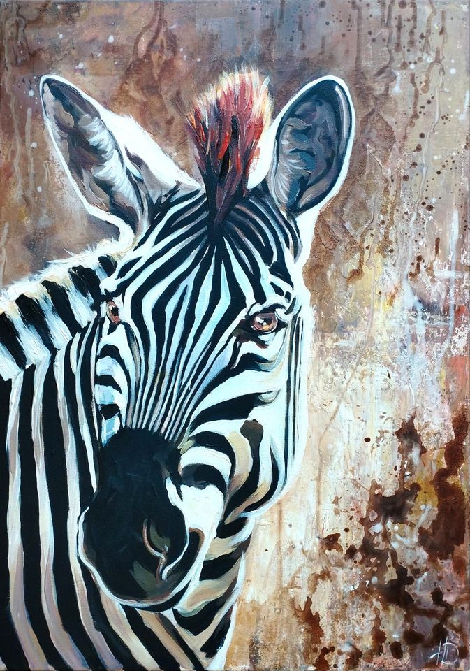 Kleinanzeigen Leinwand | - jetzt Wandbild Acryl Bayern auf Zebra ist in Kaufbeuren eBay 50x70 modern Kleinanzeigen