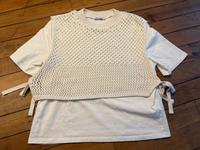Zara Strick T-Shirt Shirt L Sommer Creme weiß Nordrhein-Westfalen - Krefeld Vorschau