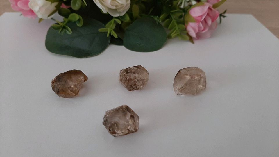 4 Herkimer Diamanten  ( Quarz ) im Konvolut in Herford