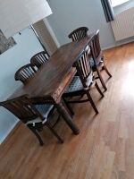 Massiver Tisch mit 6 Stühlen Niedersachsen - Sande Vorschau