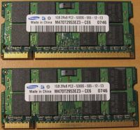 Notebookspeicher 2 GB DDR2 SO-DIMM (2x 1 GB) zur Aufrüstung *TOP* Stuttgart - Sillenbuch Vorschau