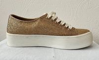 Plateau Sneaker in Gold Glitzer Bayern - Nonnenhorn Vorschau