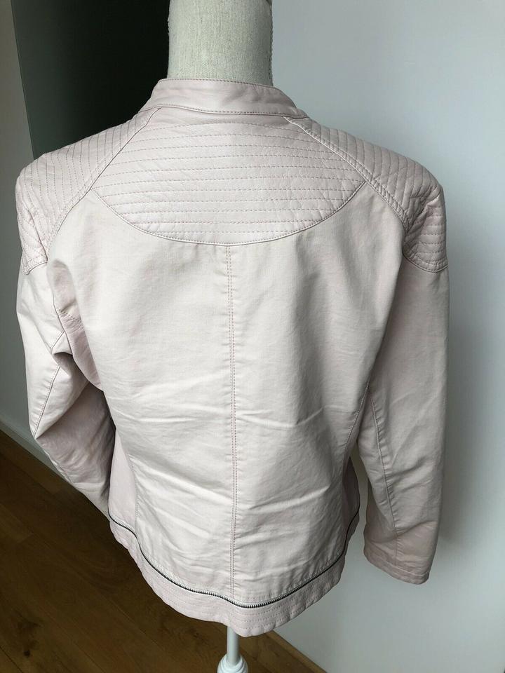 ❣️s Oliver Jacke im Bikerstil Teilleder in Größe 42 in Rheda-Wiedenbrück