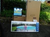 Pool,INTEX,neu,rechteckig,OVP, Bestway,4x2x1m,Set mit Pumpe Nordrhein-Westfalen - Hiddenhausen Vorschau