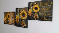 Bilder gemalt auf Leinwand 40 cm x 50 cm  Sonnenblumen Nordrhein-Westfalen - Büren Vorschau