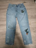 Bershka Jeans mit Kaktus Nordrhein-Westfalen - Borken Vorschau