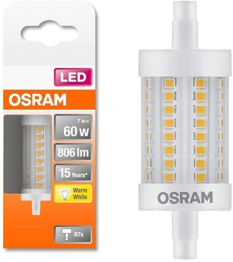 OSRAM LED R7s 78mm Leuchtmittel 7W Stab Röhre Lampe Birne Warmwei in Essen