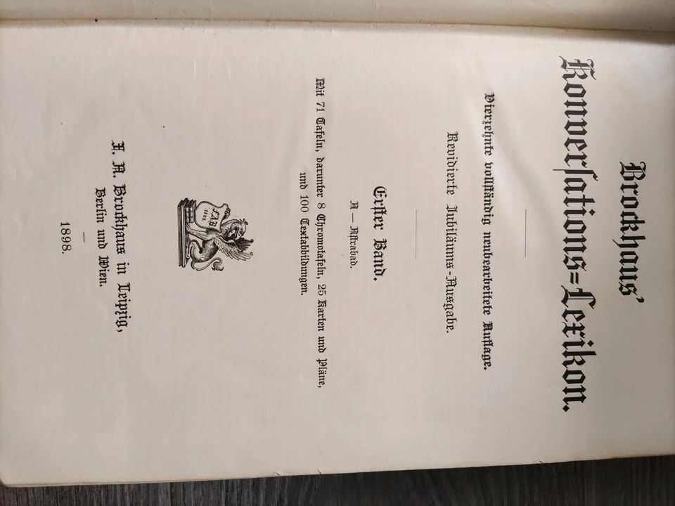 Brockhaus Konversationslexikon 14. Auflage (1898) 17 Bände in Ettlingen