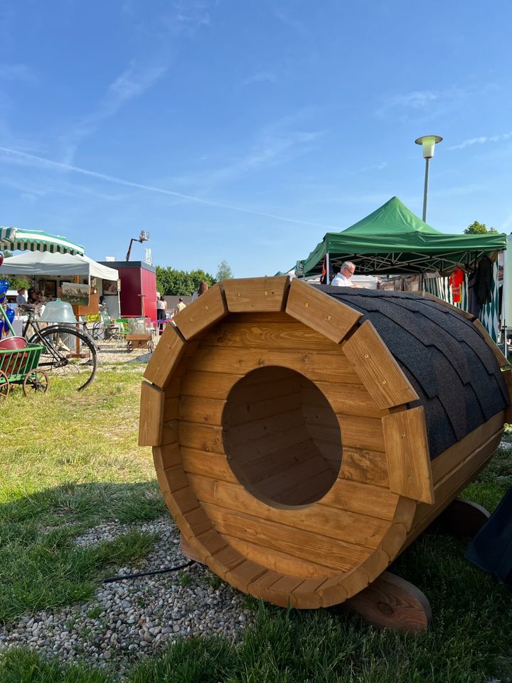 Holz Hundehütte ☀️ Hundehaus❣️Fasshütte Hundebox ⭕ Tier Hund in Ergoldsbach