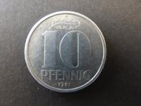 DDR Münze: 10 Pfennig, 1981 A (Ostalgie) Stuttgart - Stuttgart-Ost Vorschau