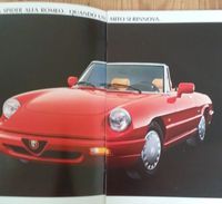 Prospekt Brochure Alfa Romeo Spider – 1990 Rheinland-Pfalz - Wörth am Rhein Vorschau