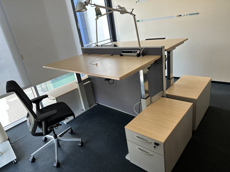 ❗️180x TOP Sideboard Steelcase Ahorn Silber/ Büro SET/ Aktenschrank/ Wertfachschrank/ Bürospind/ elektrisch Höhenverstellbare Schreibtische/ hydraulische Schreibtische/ Stehtische/ Rollcontainer/ Büro in Linden