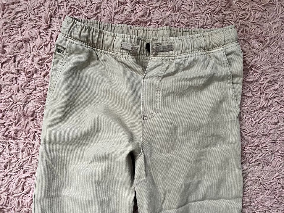 Jungen Hose Jogger Gr 152 NEUwertig H&M Jeanshose Jeans beige in Eggenstein-Leopoldshafen