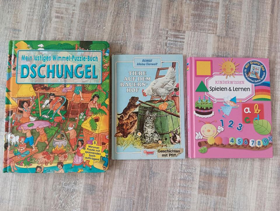 Bücher für Kinder je 4€ - Wimmelbuch Tiere Zahlen in Reichertshofen