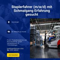 Staplerfahrer (m/w/d) mit Schmalgang Erfahrung gesucht Baden-Württemberg - Gomaringen Vorschau