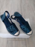 S.Oliver,  Pumps, Espadrilles,,Blau, Glitzer, Größe 38, Neu Sachsen-Anhalt - Wolmirstedt Vorschau