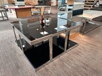 Exklusiver massiver Edelstahl Glas-Couchtisch 85x85cm mit 2 bruchsicheren 8mm dicken Schwarzglas Platten Brandenburg - Potsdam Vorschau