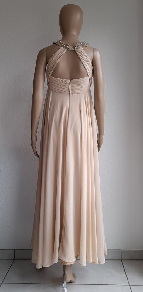 Luxus Damen Abendkleid beige creme | Gr. 34 | Apart | rückenfrei in Waltenhofen
