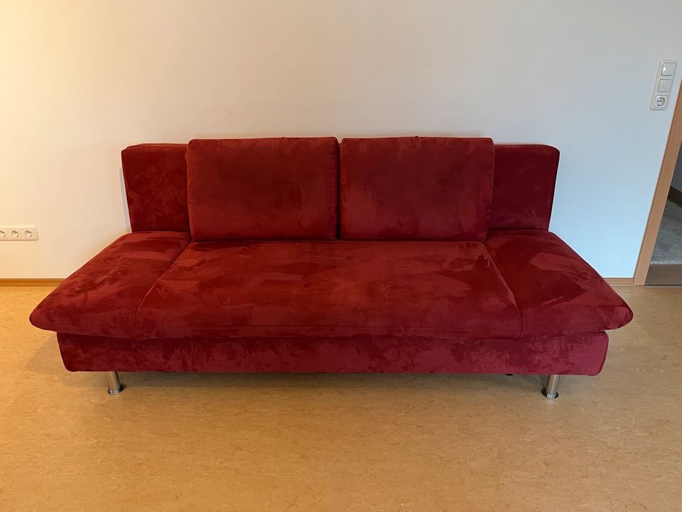 Sofa Schlafsofa rot in Breitengüßbach