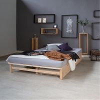 Bett Holzbett Futonbett Doppelbett Natur Holz 140x200 NEU 034-Ro Rostock - Hohe Düne Vorschau