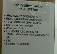 HP Pavilion Laptop Notebook 15 Zoll 12 GB silver, NEU & OVP! Bayern - Murnau am Staffelsee Vorschau