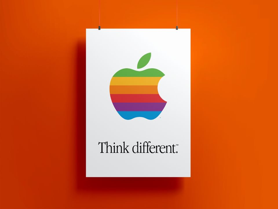 Apple Computers "Think different." Poster LGBTQ Pride DIN A4-A0 N in Bonn