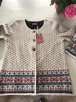 neu Heidekönigin Strickjacke Gr M weiß Deerberg grau rot Niedersachsen - Rosengarten Vorschau