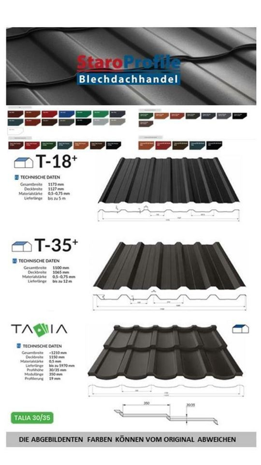 *** Trapezblech Sonderangebot T-18 Plus Dachblech  Dachblech*** in Königstein / Sächsische Schweiz